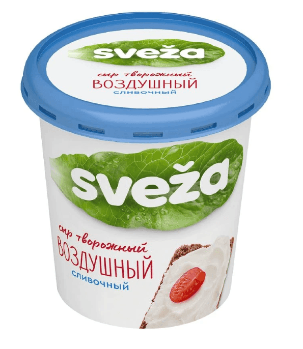 Сыр творожный Sveza Воздушный Сливочный, 150г