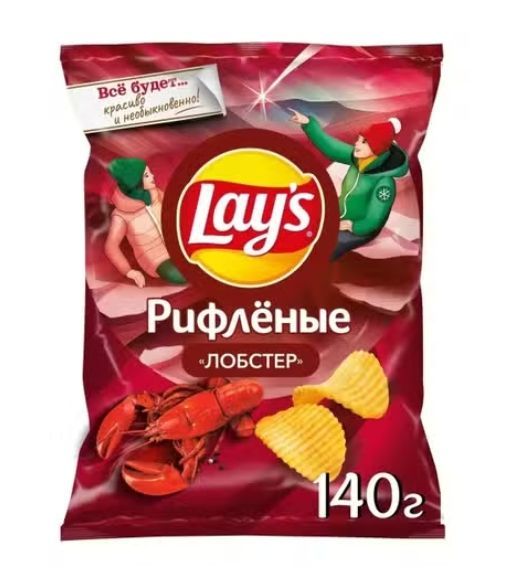 Чипсы картофельные Lay's лобстер 140 г
