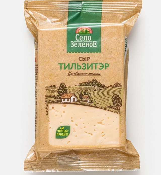 Сыр Село Зелёное, тильзитэр, 50% 