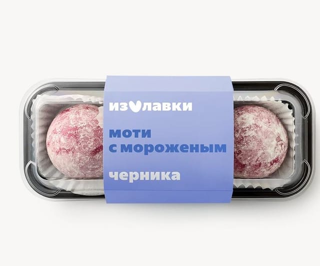 Мороженое пломбир Моти «Из Лавки» черника 120 г