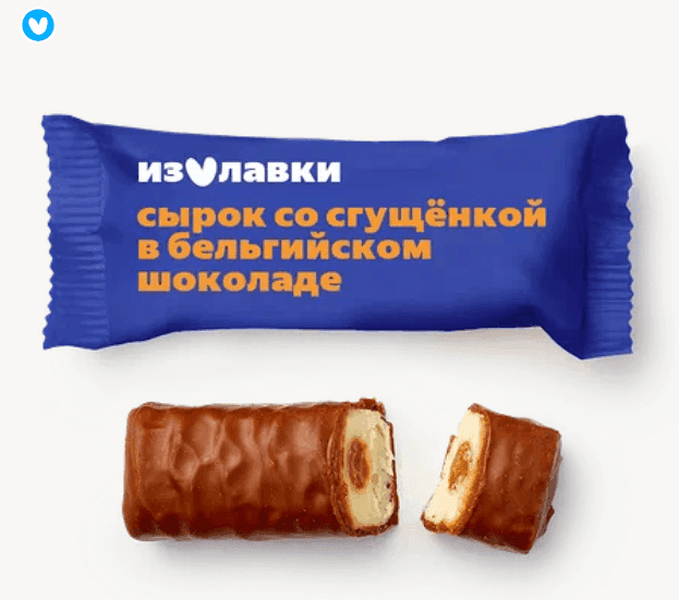 Сырок глазированный «Из Лавки» со сгущёнкой в бельгийском шоколаде 40 г