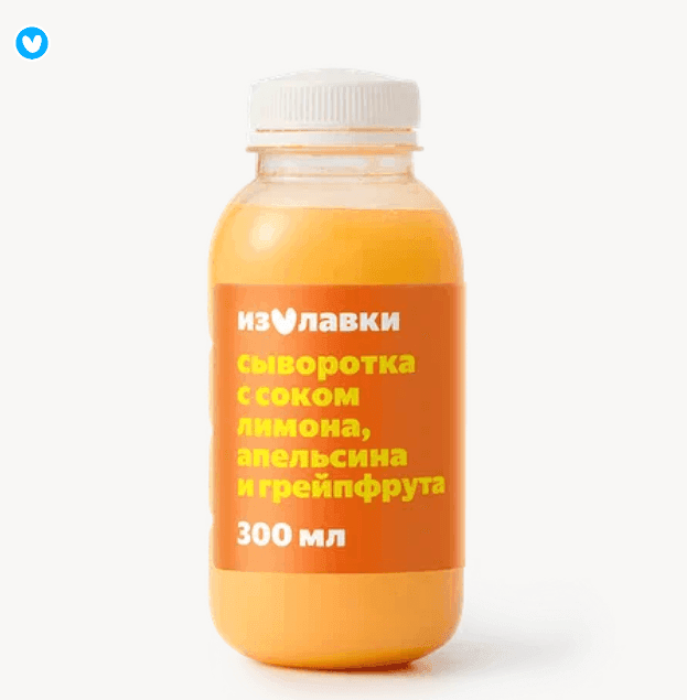 Напиток сывороточный «Из Лавки» с соком апельсин-лимон-грейпфрут 300 мл

