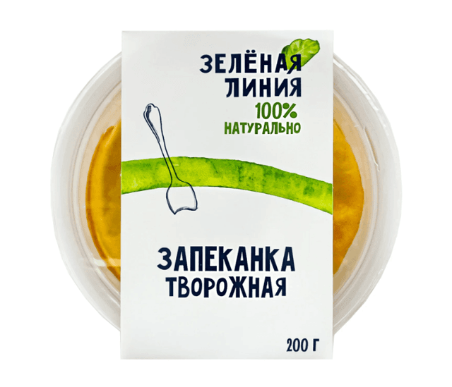 Запеканка Маркет Зеленая линия творожная 200г