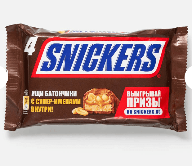 Шоколадные батончики Snickers 