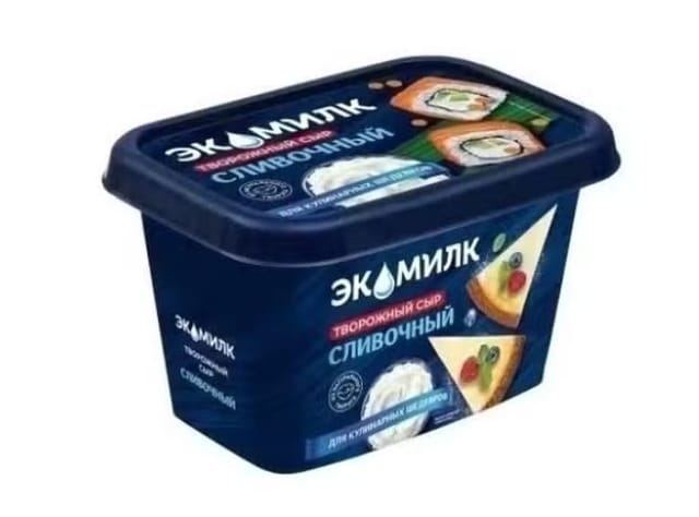 Сыр творожный Экомилк 60% БЗМЖ 350 г