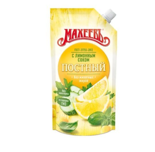 Соус майонезный «МАХЕЕВЪ» Постный с лимонным соком
