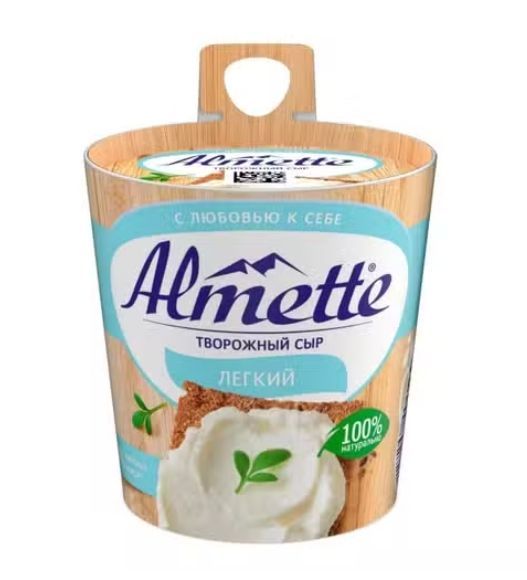 Сыр творожный Almette Легкий 53% БЗМЖ 150 г