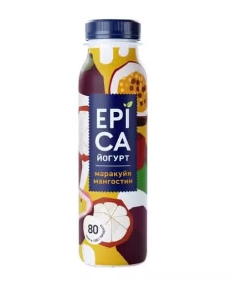 Йогурт питьевой Epica маракуйя-мангостин 2,5% 260 г