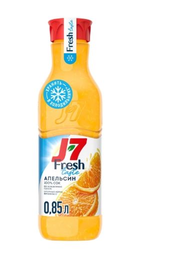 Сок J-7 Апельсин с мякотью 850мл  
