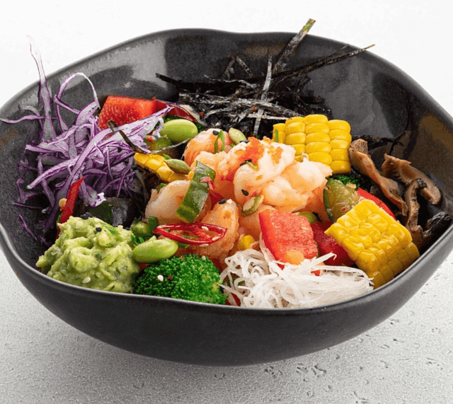 Поке с Тигровыми креветками
