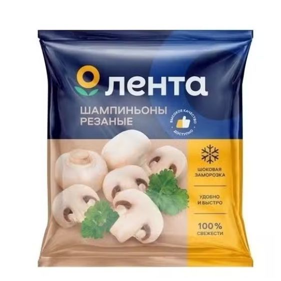 Шампиньоны Лента резаные 400 г