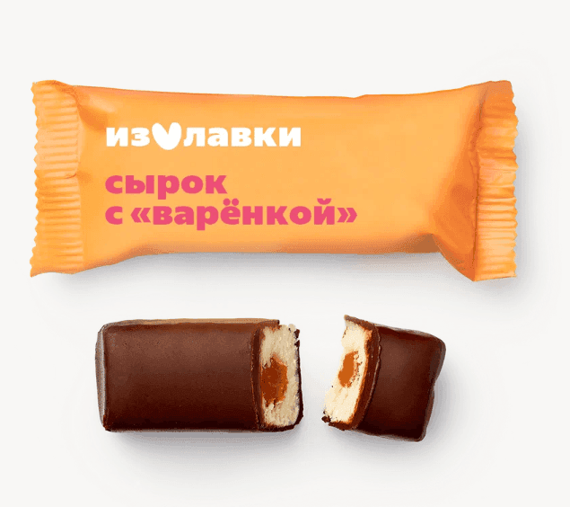 Сырок творожный глазированный «Из Лавки» с варёной сгущёнкой 15% 45 г