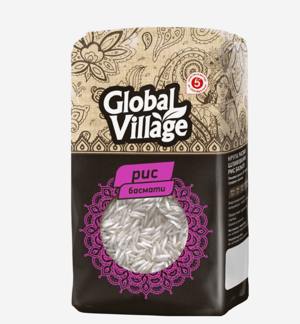 Рис Global Village Басмати шлифованный 450г