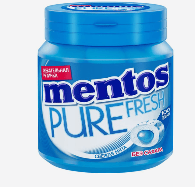 Жевательная резинка Mentos Pure Fresh Свежая мята 100г