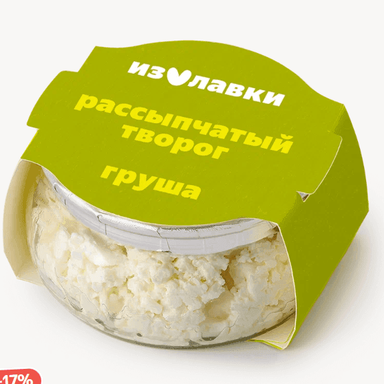 Творог рассыпчатый 4% «Из Лавки» груша 150 г