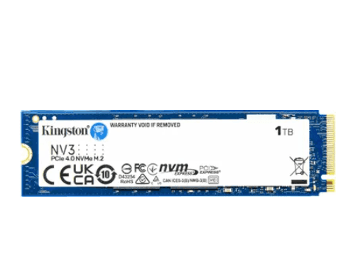 SSD накопитель Kingston NV3 SNV3S/1000G 1ТБ, M.2 2280, PCIe 4.0 x4, NVMe, M.2
