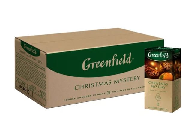 Чай черный Greenfield Christmas Mystery 25 пак., 10 уп.