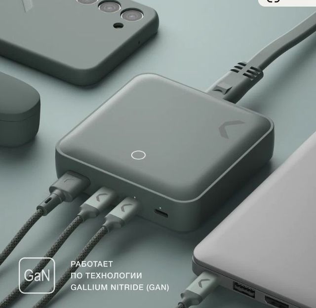 Быстрое зарядное устройство COMMO 100W Station Charger 3xUSB-C + 1xUSB-A