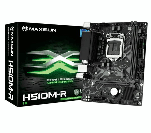Материнская плата Maxsun MS-Challenger H510M-R 1200, H510, 2xDDR4, mATX, RTL