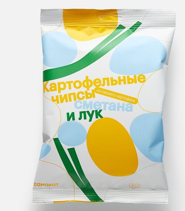 Чипсы Самокат, сметана и лук