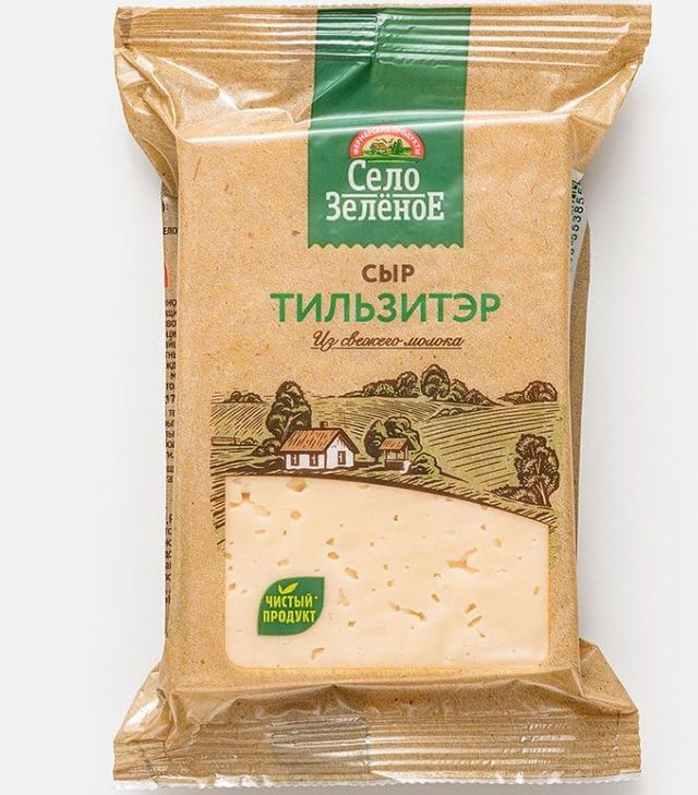 Сыр Село Зелёное, тильзитэр, 50% 