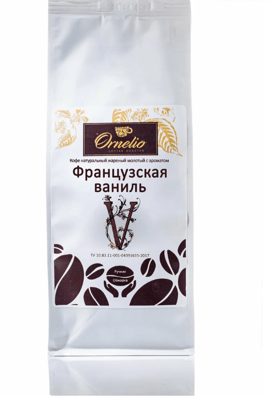 Кофе молотый "Французская ваниль" Орнелио, арабика, средняя обжарка, аромат ванили, 1кг
