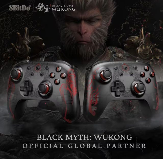 Беспроводной игровой контроллер в стиле Wukong 8BitDo-Ultimate 2C для ПК, Windows 10,11, SteamDeck, Raspberry Pi, Android