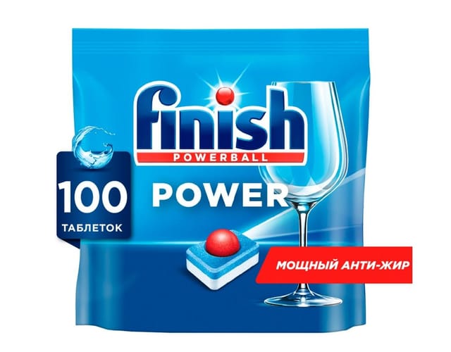 Таблетки для посудомоечных машин Finish Power 100шт