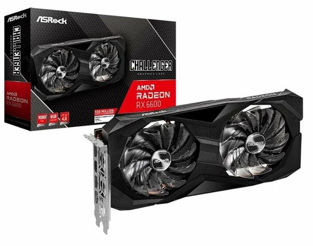 Видеокарта Asrock RX6600 Challenger D 8GB GDDR6 128bit HDMI 3xDP