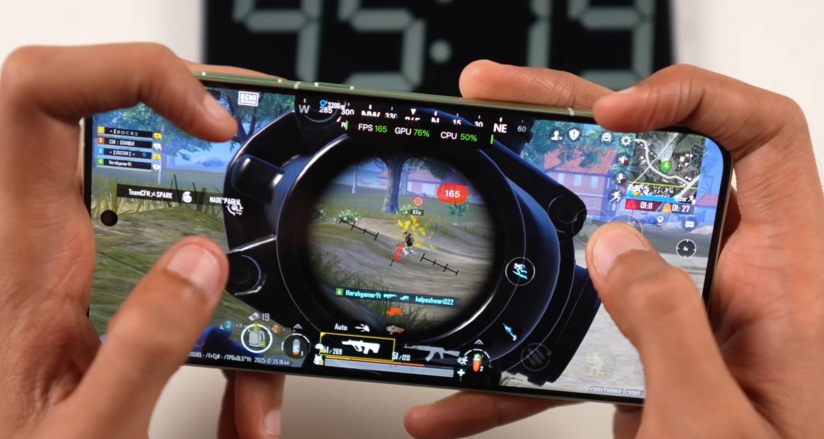 Сколько FPS у OnePlus 15R в PUBG Mobile