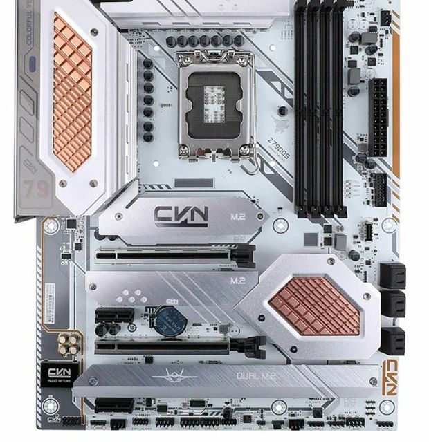 Материнская плата Colorful CVN Z790D5 GAMING FROZEN V20, LGA1700, Intel Z790, ATX, RTL (CVN Z790D5 GAMING FROZEN V20)
