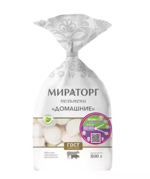 Пельмени Мираторг Домашние с мясом 800 г