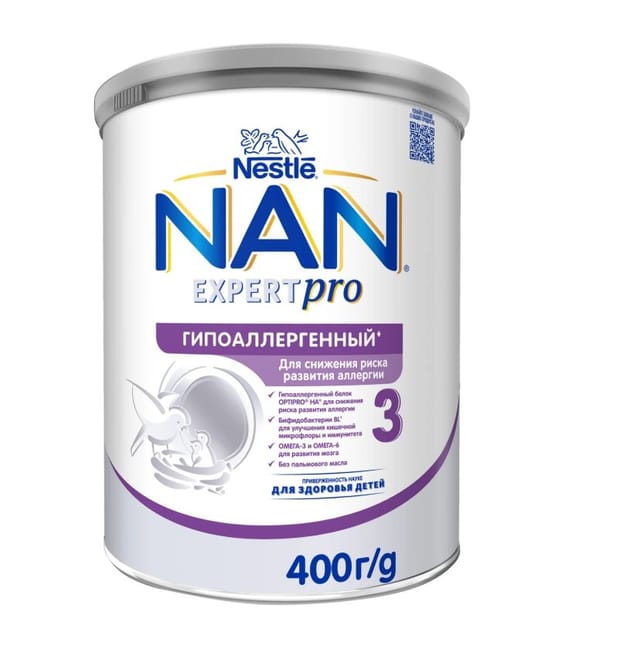Смесь NAN 3 OPTIPRO HA молочная 400г
