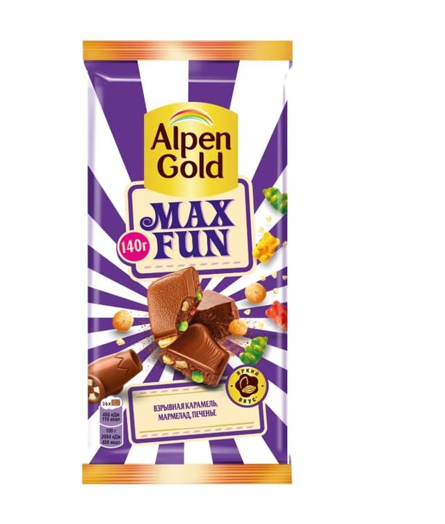 Шоколад Alpen Gold Max Fan