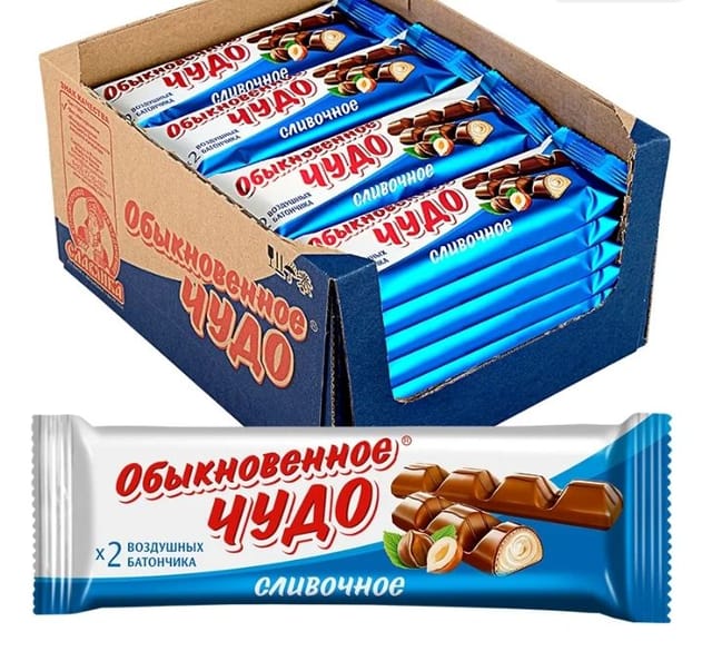 Батончик Обыкновенное чудо сливочное, 55 г, 24 шт.