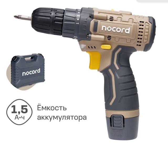 Аккумуляторная дрель-шуруповерт Nocord