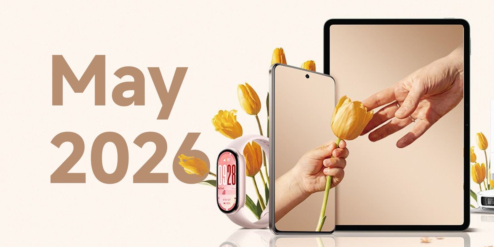 Смартфон Xiaomi с экраном настроек HyperOS и уведомлением об обновлении безопасности