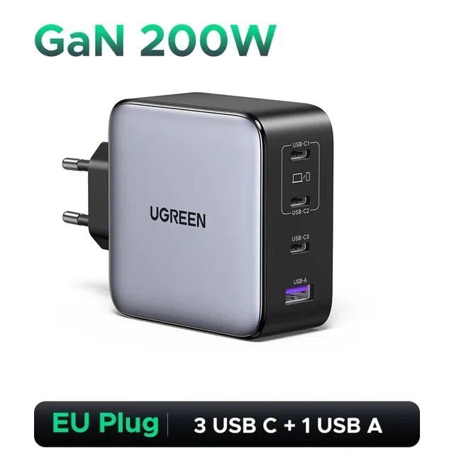 Зарядное устройство UGREEN 200 ВтGaN PD 3.1 1
