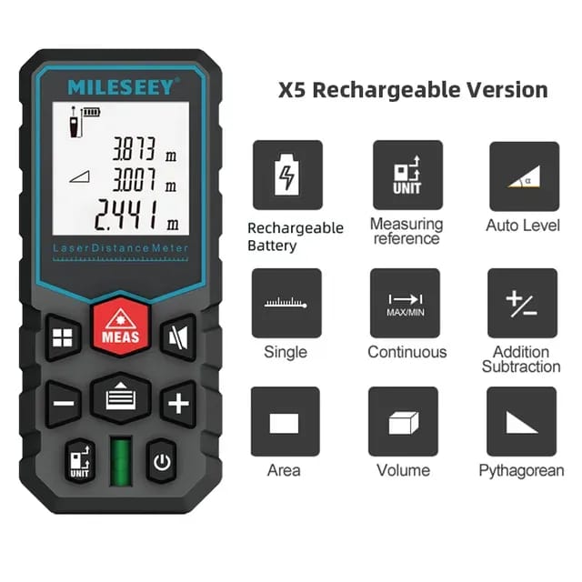 Лазерный дальномер MILESEEY X5 40м