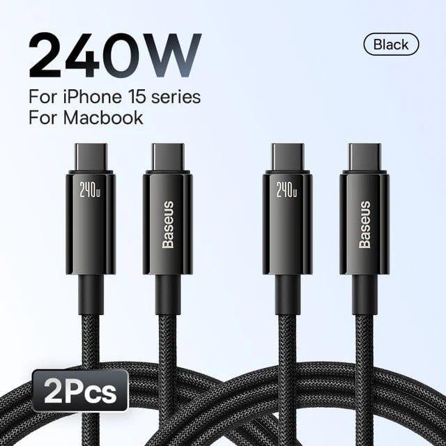 Кабель Baseus 240 Вт USB C