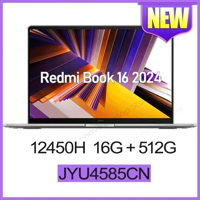 Ноутбук Xiaomi Redmi Book 16 2024, 16", 16/512ГБ, i5-12450H Intel UHD, Windows