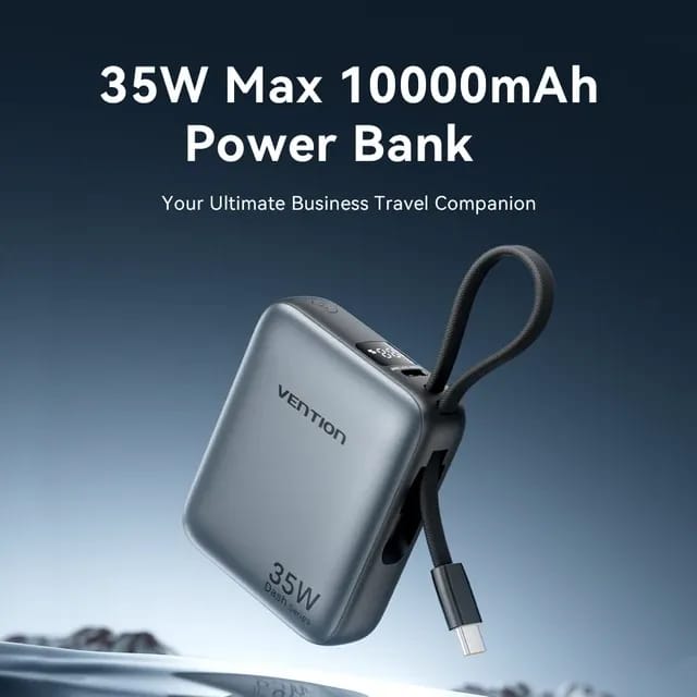 Мини-Power Bank Vention 35 Вт, 10000 мАч