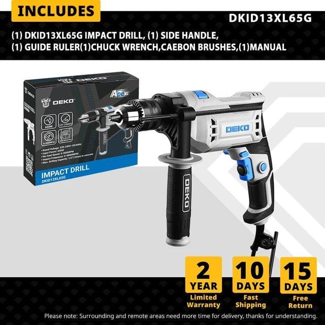 Ударная дрель DEKO DKID13XL65G  220В