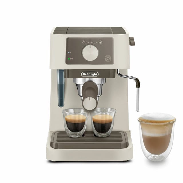 Рожковая кофеварка DeLonghi EC235. CR Stilosa цвет бежевый мощность 1100Вт