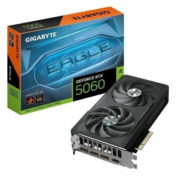 Видеокарта GIGABYTE RTX5060 EAGLE OC 8GB GDDR7 128bit 3xDP HDMI 2FAN