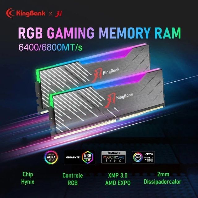 Оперативная память Kingbank DDR5 32G(16 Gx2) 6800