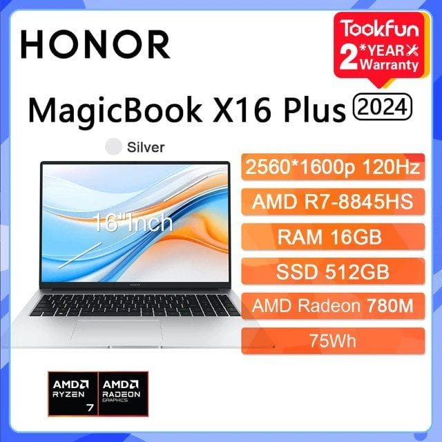 Ноутбук HONOR MagicBook X16 Plus 2024