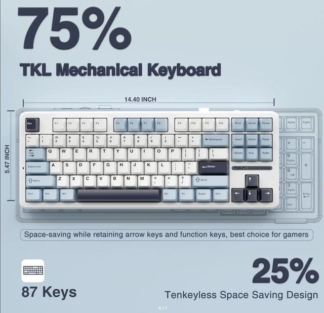 Игровая механическая клавиатура AULA F87 Pro