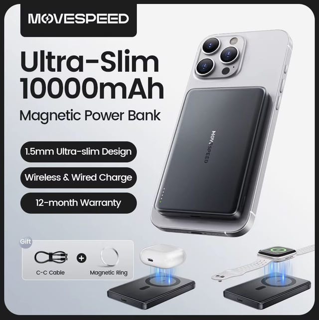 Внешний аккумулятор MOVESPEED S10 10000 мАч PD 20W 