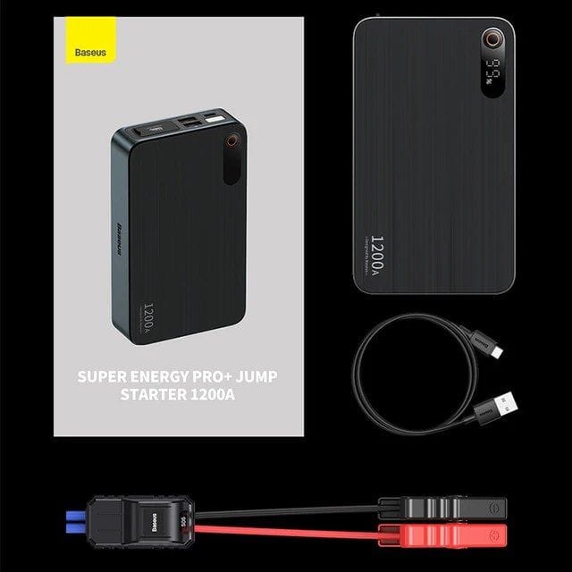 Пусковое устройство Baseus для автомобиля, 1200A 12000mAh